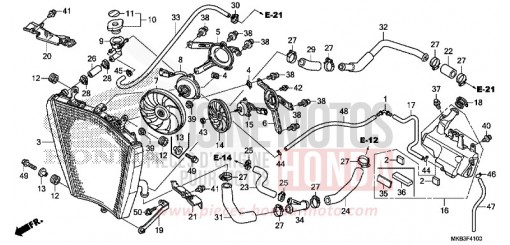 RADIATEUR CBR1000SAF de 2015